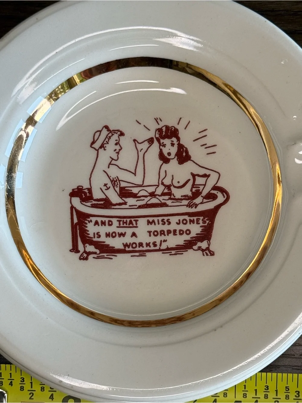 1940’s Risqué Adult Cartoon Trays Set of 4